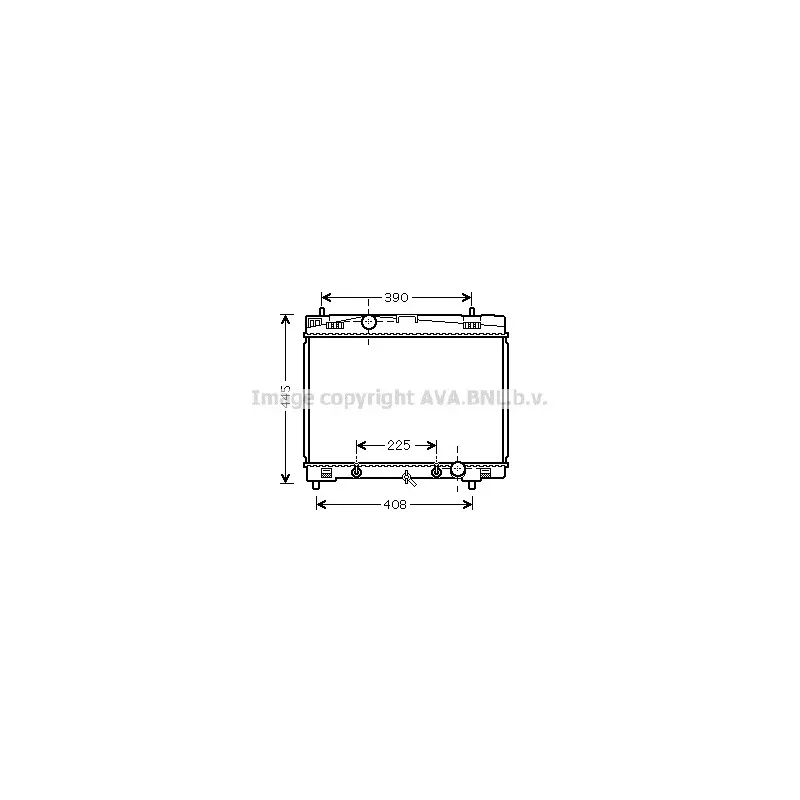 Radiateur, refroidissement du moteur AVA QUALITY COOLING TO2577