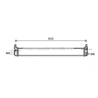 Radiateur, batterie de traction AVA QUALITY COOLING TO2602