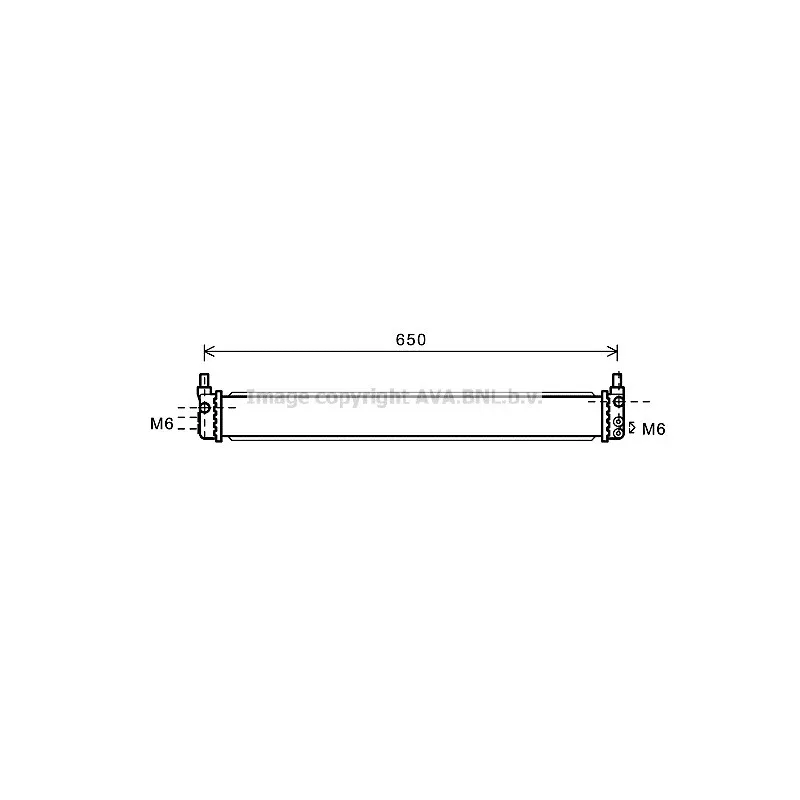 Radiateur, batterie de traction AVA QUALITY COOLING TO2602