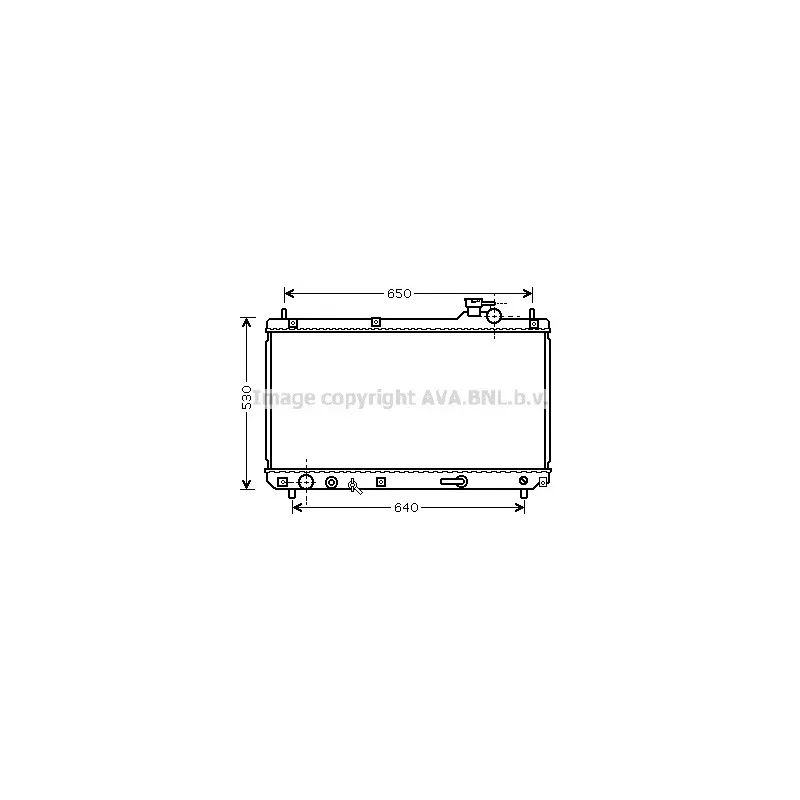 Radiateur, refroidissement du moteur AVA QUALITY COOLING TO2614