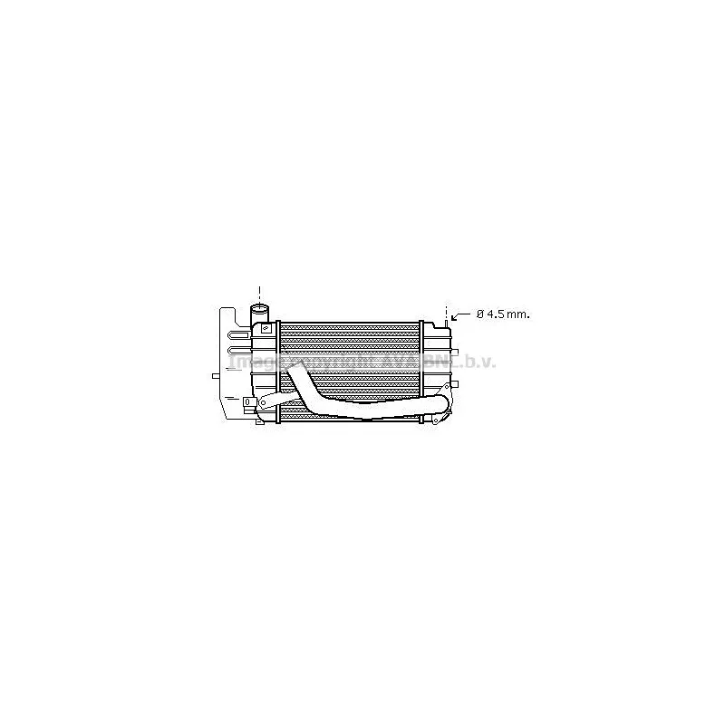 Intercooler, échangeur AVA QUALITY COOLING TO4361