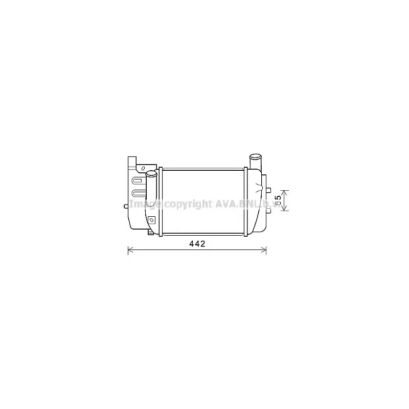 Intercooler, échangeur AVA QUALITY COOLING TO4645