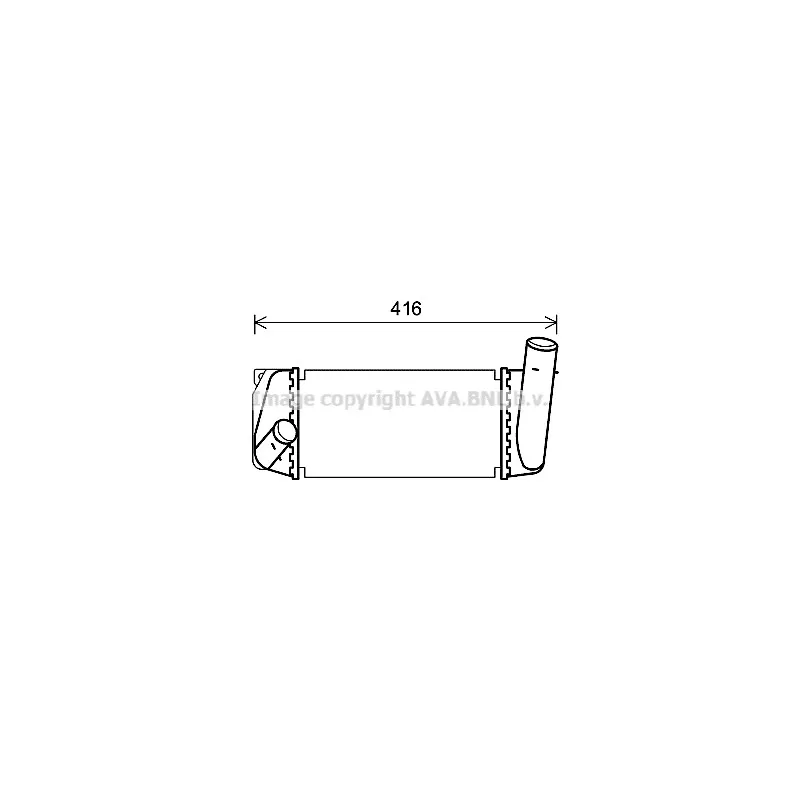 Intercooler, échangeur AVA QUALITY COOLING TO4668