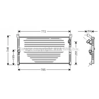Condenseur, climatisation AVA QUALITY COOLING TO5130