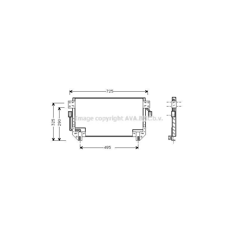 Condenseur, climatisation AVA QUALITY COOLING TO5195