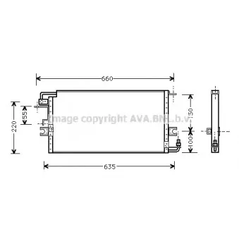Condenseur, climatisation AVA QUALITY COOLING TO5198