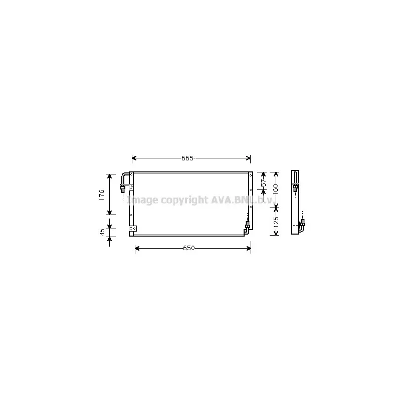 Condenseur, climatisation AVA QUALITY COOLING TO5211