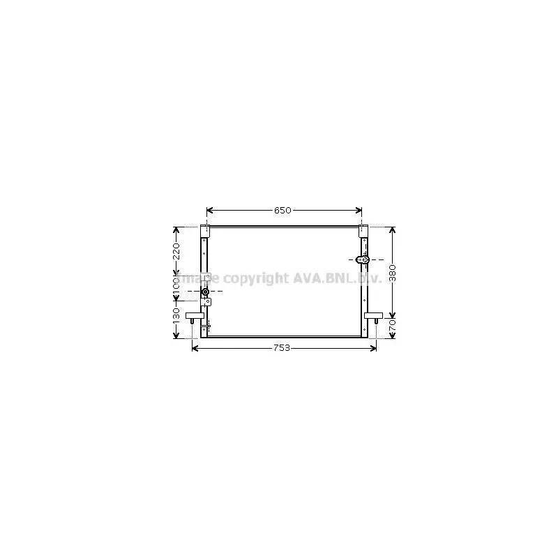 Condenseur, climatisation AVA QUALITY COOLING TO5213