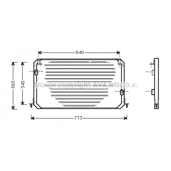 Condenseur, climatisation AVA QUALITY COOLING TO5224
