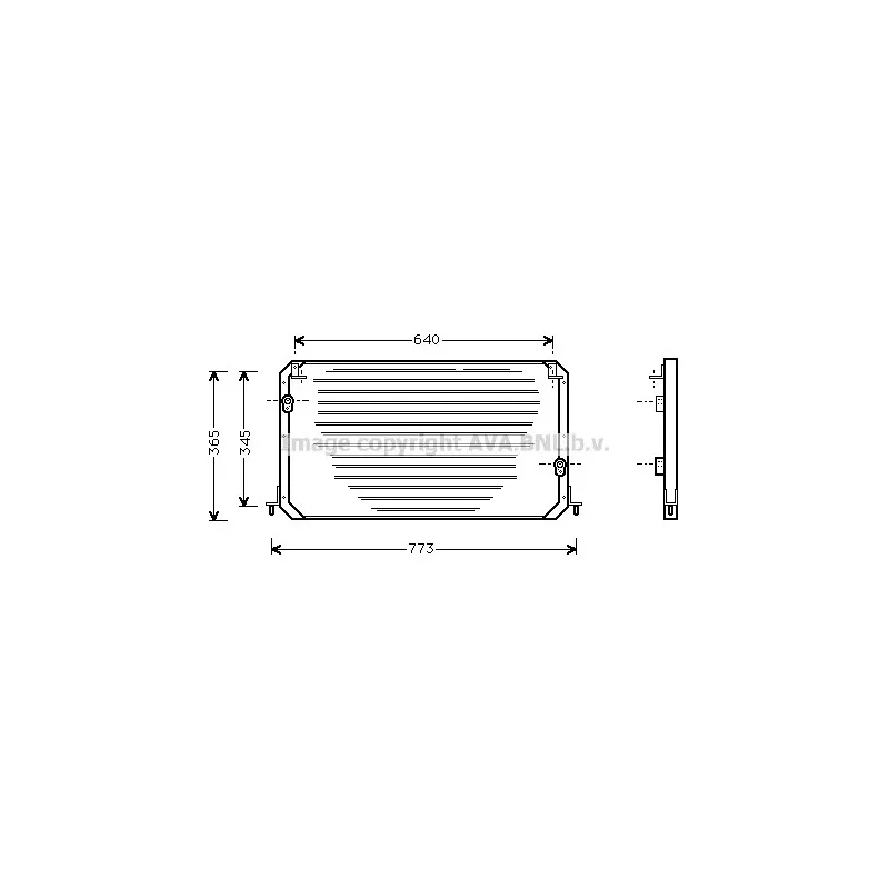 Condenseur, climatisation AVA QUALITY COOLING TO5224