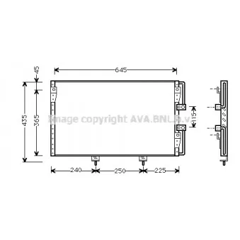 Condenseur, climatisation AVA QUALITY COOLING