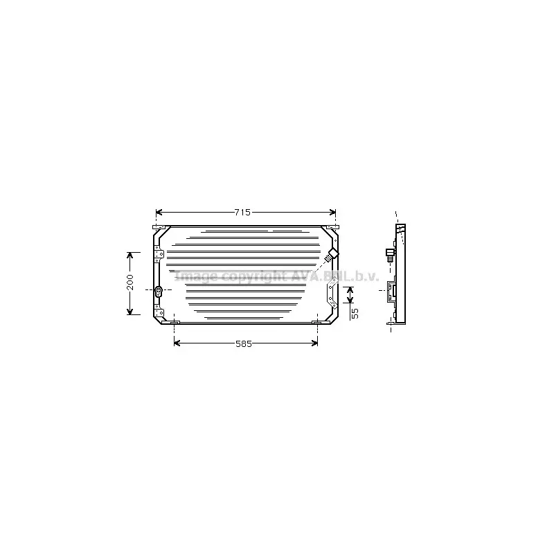 Condenseur, climatisation AVA QUALITY COOLING TO5246