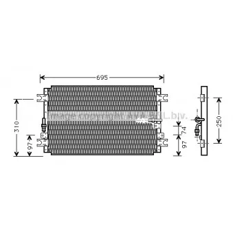 Condenseur, climatisation AVA QUALITY COOLING TO5263