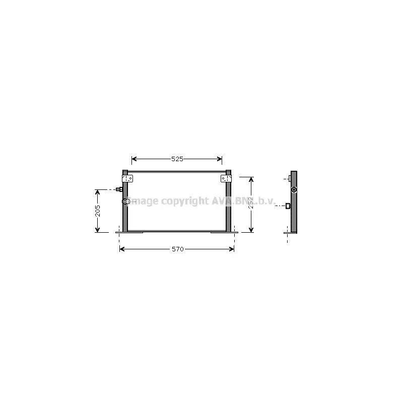 Condenseur, climatisation AVA QUALITY COOLING TO5265