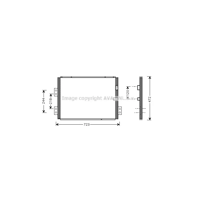 Condenseur, climatisation AVA QUALITY COOLING TO5277