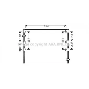 Condenseur, climatisation AVA QUALITY COOLING TO5278