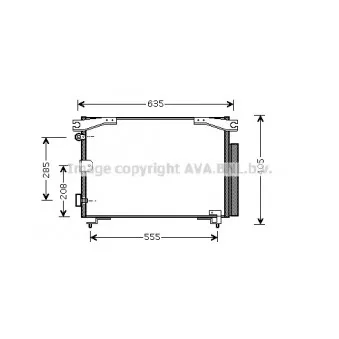 Condenseur, climatisation AVA QUALITY COOLING TO5280