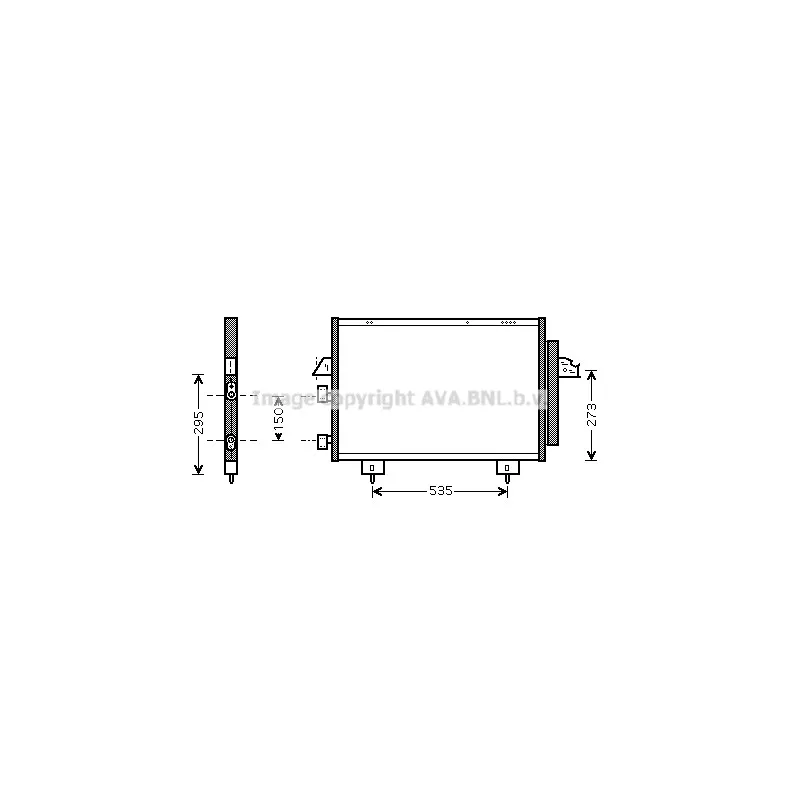 Condenseur, climatisation AVA QUALITY COOLING TO5281D