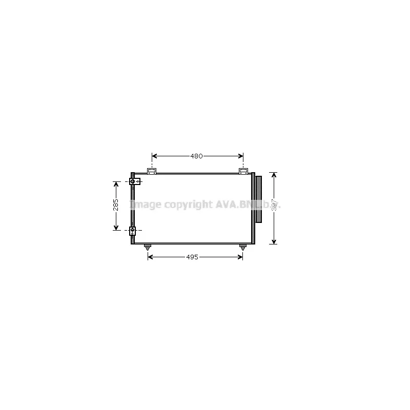 Condenseur, climatisation AVA QUALITY COOLING TO5286D