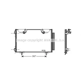 Condenseur, climatisation AVA QUALITY COOLING TO5327D