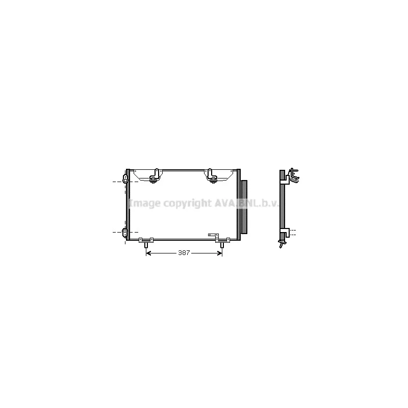 Condenseur, climatisation AVA QUALITY COOLING TO5327D