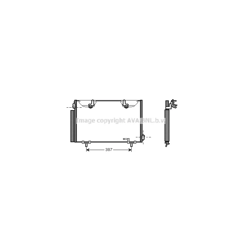 Condenseur, climatisation AVA QUALITY COOLING TO5328D