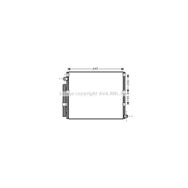 Condenseur, climatisation AVA QUALITY COOLING TO5380D