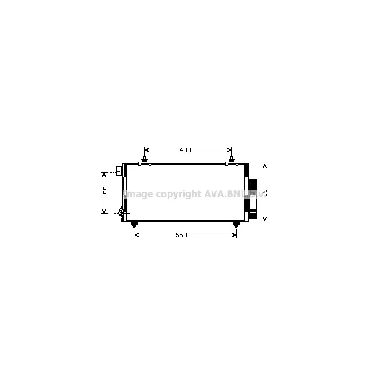 Condenseur, climatisation AVA QUALITY COOLING TO5381D