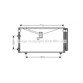 Condenseur, climatisation AVA QUALITY COOLING TO5383D