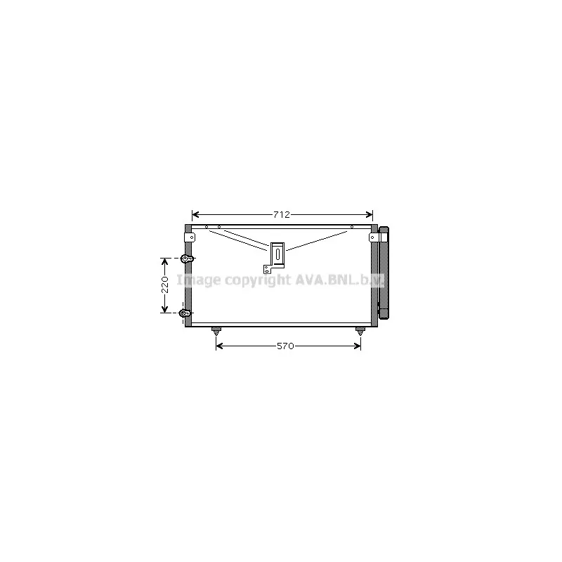 Condenseur, climatisation AVA QUALITY COOLING TO5383D