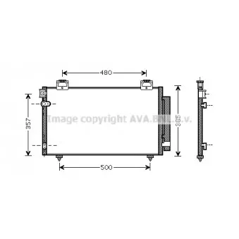 Condenseur, climatisation AVA QUALITY COOLING TO5392D