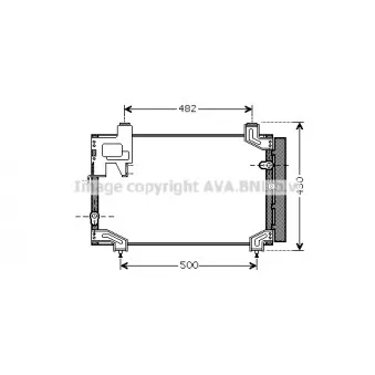 Condenseur, climatisation AVA QUALITY COOLING TO5394D