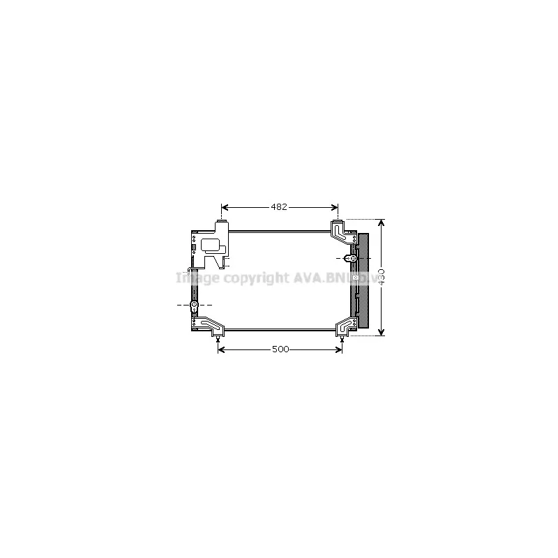 Condenseur, climatisation AVA QUALITY COOLING TO5394D