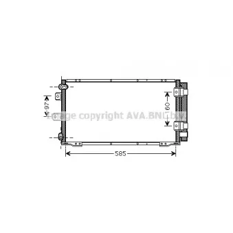 Condenseur, climatisation AVA QUALITY COOLING TO5395D