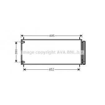 Condenseur, climatisation AVA QUALITY COOLING TO5406D