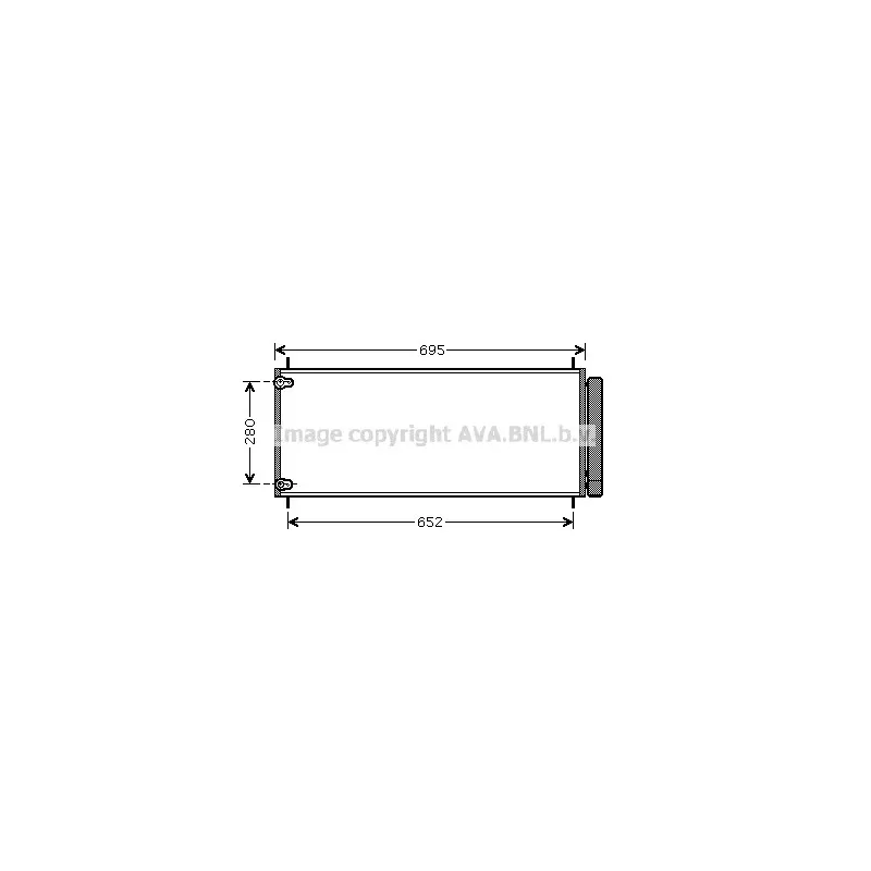 Condenseur, climatisation AVA QUALITY COOLING TO5406D