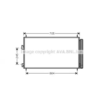 Condenseur, climatisation AVA QUALITY COOLING TO5410D