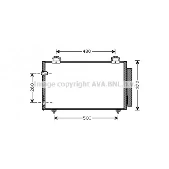 Condenseur, climatisation AVA QUALITY COOLING TO5411D