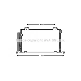 Condenseur, climatisation AVA QUALITY COOLING TO5412D