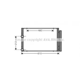 Condenseur, climatisation AVA QUALITY COOLING TO5429D