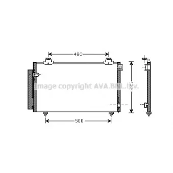 Condenseur, climatisation AVA QUALITY COOLING TO5431D