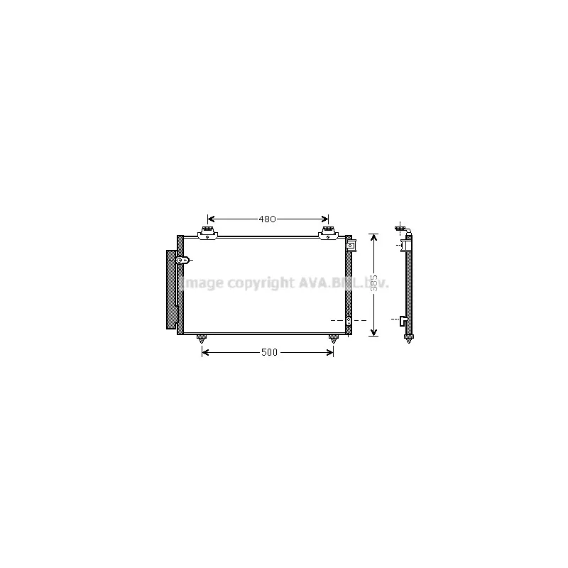 Condenseur, climatisation AVA QUALITY COOLING TO5431D