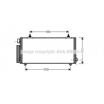 Condenseur, climatisation AVA QUALITY COOLING TO5493