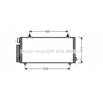 Condenseur, climatisation AVA QUALITY COOLING TO5493D