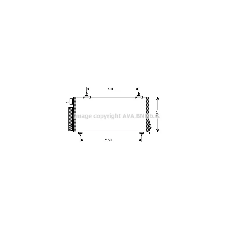 Condenseur, climatisation AVA QUALITY COOLING TO5493D