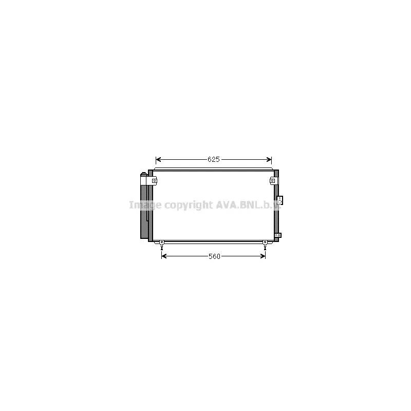 Condenseur, climatisation AVA QUALITY COOLING TO5558D