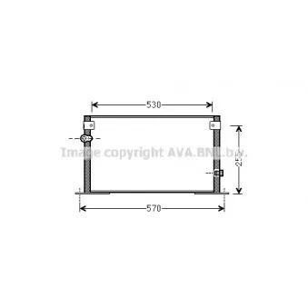 Condenseur, climatisation AVA QUALITY COOLING TO5562