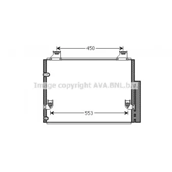 Condenseur, climatisation AVA QUALITY COOLING TO5563D