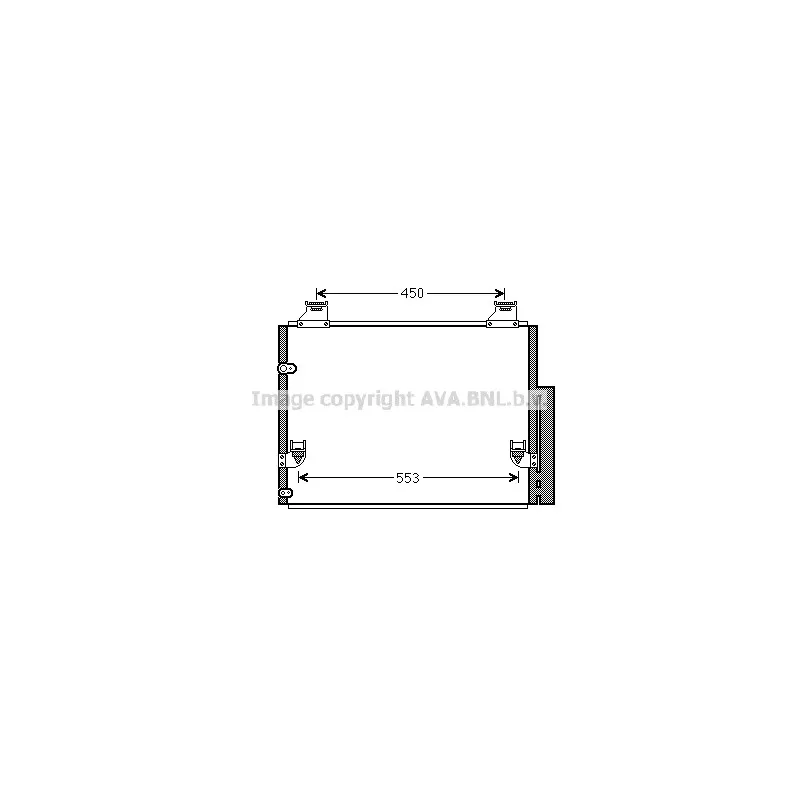 Condenseur, climatisation AVA QUALITY COOLING TO5563D