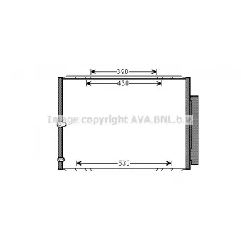 Condenseur, climatisation AVA QUALITY COOLING TO5568D
